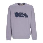 Logo Crewneck Sweatshirt Flint Grey Fjällräven , Gray , Heren