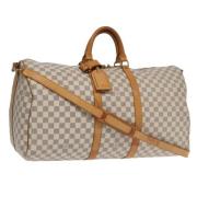 Pre-owned Canvas louis-vuitton-bags Louis Vuitton Vintage , White , Da...