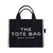 Katoenen Tote Handtas met Bovenhandvatten Marc Jacobs , Black , Dames