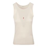 Wollen Mouwloze Top Saint Laurent , Beige , Dames