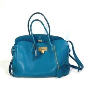 Pre-owned Leather louis-vuitton-bags Louis Vuitton Vintage , Blue , Da...