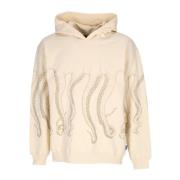 Outline Hoodie Lichtgewicht Sweatshirt Mannen Octopus , Beige , Heren