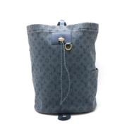 Pre-owned Canvas backpacks Louis Vuitton Vintage , Blue , Heren