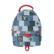 Pre-owned Fabric backpacks Louis Vuitton Vintage , Blue , Dames