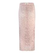 Roze Rok Hoge Taille Ritssluiting A Paper Kid , Pink , Dames