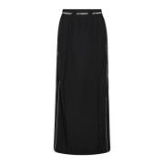 Sportieve Logo Piping Rok Zwart Co'Couture , Black , Dames