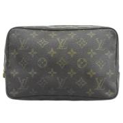 Pre-owned Canvas clutches Louis Vuitton Vintage , Brown , Dames