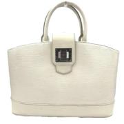 Pre-owned Leather handbags Louis Vuitton Vintage , White , Dames