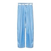 Zijden broek Dsquared2 , Blue , Dames