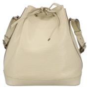 Pre-owned Leather shoulder-bags Louis Vuitton Vintage , White , Dames