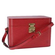 Pre-owned Leather pouches Louis Vuitton Vintage , Red , Dames