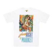 Jazz Night Witte Tee T-Shirt Market , White , Heren