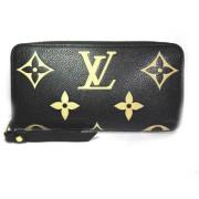 Pre-owned Leather wallets Louis Vuitton Vintage , Black , Dames