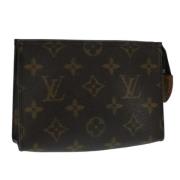 Pre-owned Canvas pouches Louis Vuitton Vintage , Brown , Dames