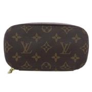 Pre-owned Canvas clutches Louis Vuitton Vintage , Brown , Dames