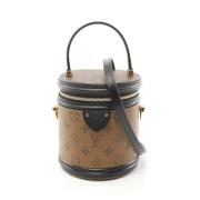 Pre-owned Canvas handbags Louis Vuitton Vintage , Black , Dames