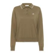 Sportieve Polo Trui Caribou Karen by Simonsen , Green , Dames