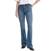 Hoge Taille Flare Denim Jeans Pinko , Blue , Dames