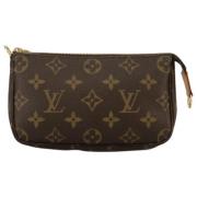 Pre-owned Canvas clutches Louis Vuitton Vintage , Brown , Dames