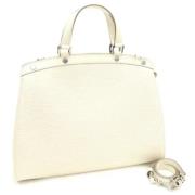 Pre-owned Fabric louis-vuitton-bags Louis Vuitton Vintage , White , Da...