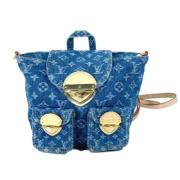 Pre-owned Denim louis-vuitton-bags Louis Vuitton Vintage , Blue , Dame...