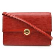 Pre-owned Leather shoulder-bags Louis Vuitton Vintage , Red , Dames