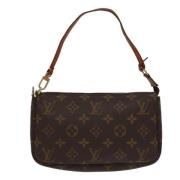 Pre-owned Canvas clutches Louis Vuitton Vintage , Brown , Dames