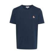 Mannen T-shirt Collectie Maison Kitsuné , Blue , Heren