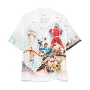 Sportieve Cubaanse Kraag Shirt Casablanca , Multicolor , Heren