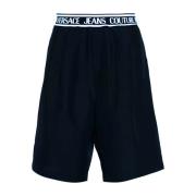 Stijlvolle Bermuda Shorts voor Mannen Versace Jeans Couture , Blue , H...