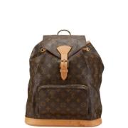 Pre-owned Canvas backpacks Louis Vuitton Vintage , Brown , Dames