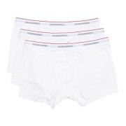 Effen Boxershort Pak van Middelhoge Taille Dsquared2 , White , Heren