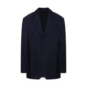 Donkerblauwe Herenjas Jacquemus , Blue , Dames