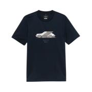 Heren T-shirt met Porsche samenwerking Hugo Boss , Blue , Heren