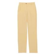 Straight-Leg Citroen Linnen Broek Ines De La Fressange Paris , Yellow ...