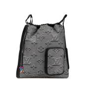 Pre-owned Nylon backpacks Louis Vuitton Vintage , Gray , Dames