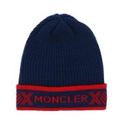 Stijlvolle Hoed voor Modieuze Looks Moncler , Blue , Unisex