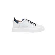 Witte en Blauwe Sneakers Alexander Smith , White , Heren