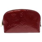 Pre-owned Leather wallets Louis Vuitton Vintage , Red , Dames