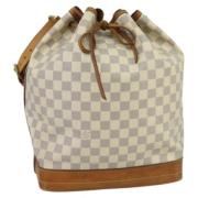 Pre-owned Canvas shoulder-bags Louis Vuitton Vintage , White , Dames