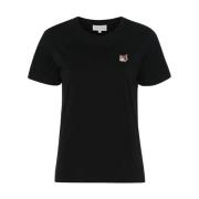 Dames T-shirt Kleding Maison Kitsuné , Black , Dames