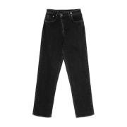 Zwarte Denim Jeans met Kruisborduursel Ksubi , Black , Dames