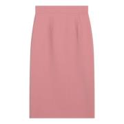 Lange Rok in Trendy Stijl Dolce & Gabbana , Pink , Dames