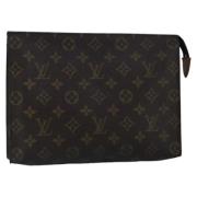 Pre-owned Canvas pouches Louis Vuitton Vintage , Brown , Dames