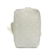 Pre-owned Leather louis-vuitton-bags Louis Vuitton Vintage , White , D...