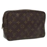 Pre-owned Canvas clutches Louis Vuitton Vintage , Brown , Dames