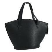 Pre-owned Leather handbags Louis Vuitton Vintage , Black , Dames