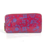 Pre-owned Leather wallets Louis Vuitton Vintage , Pink , Dames