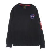 Blauwe Space Shuttle Crewneck Sweatshirt Alpha Industries , Blue , Her...