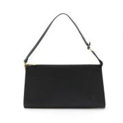 Pre-owned Leather clutches Louis Vuitton Vintage , Black , Dames